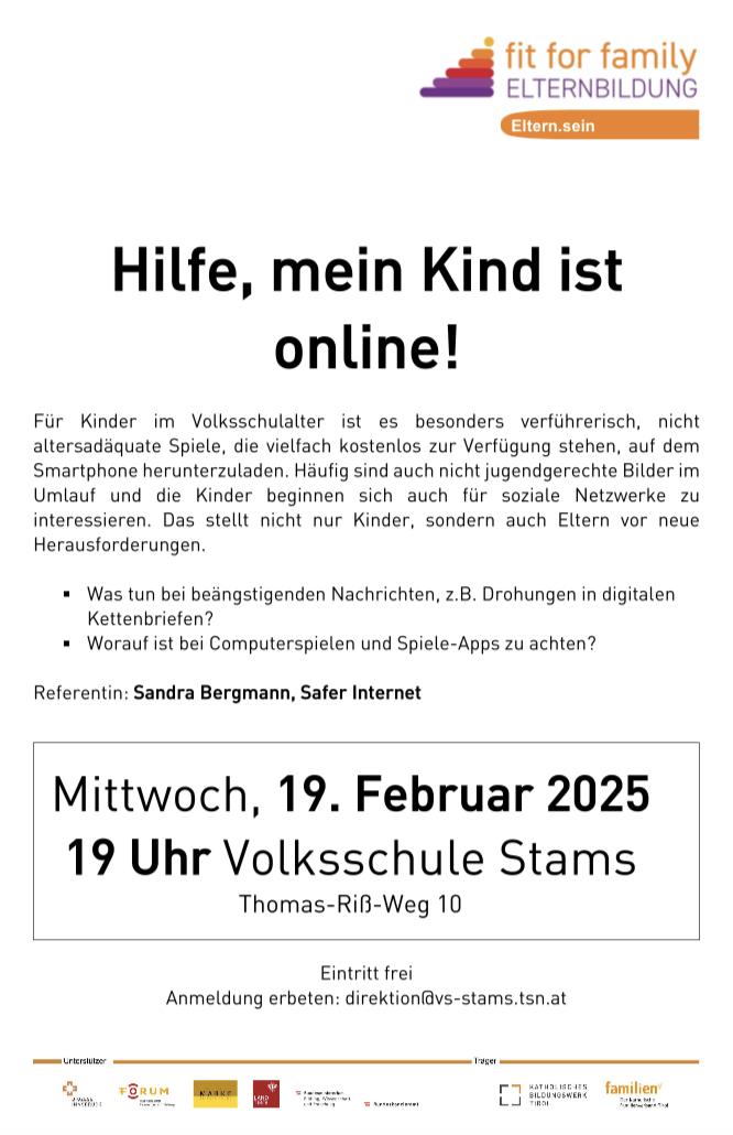 Einladung Safer Internet